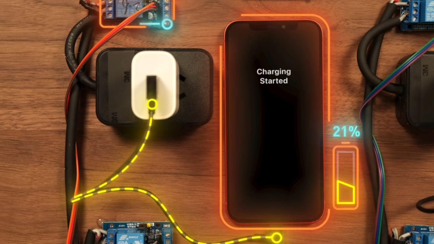 un espectacular experimento desmiente varios mitos de la carga rápida en móviles android y en iphone