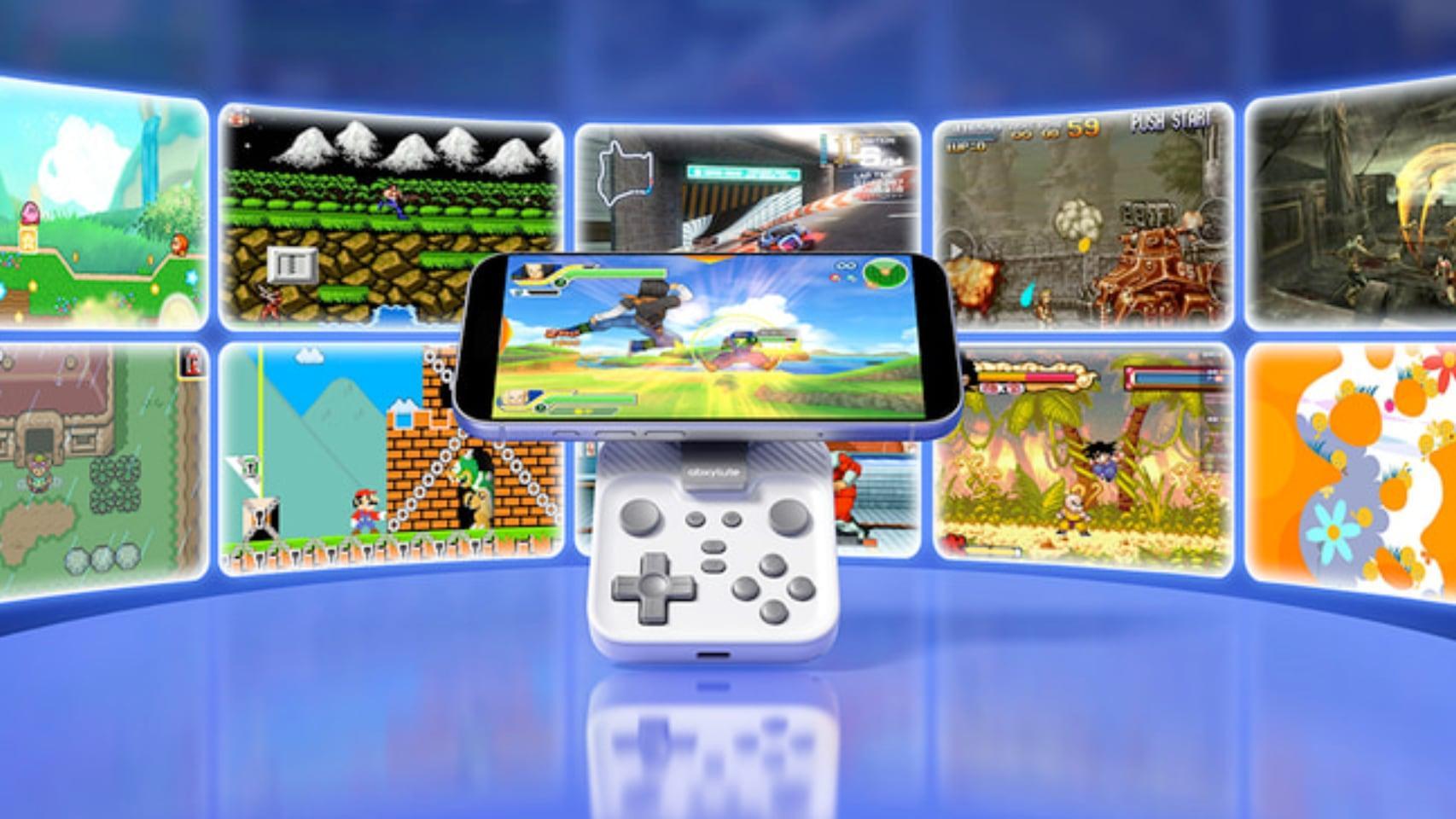 este mando bluetooth muy barato convierte tu móvil en una consola con una forma extraña pero acertada