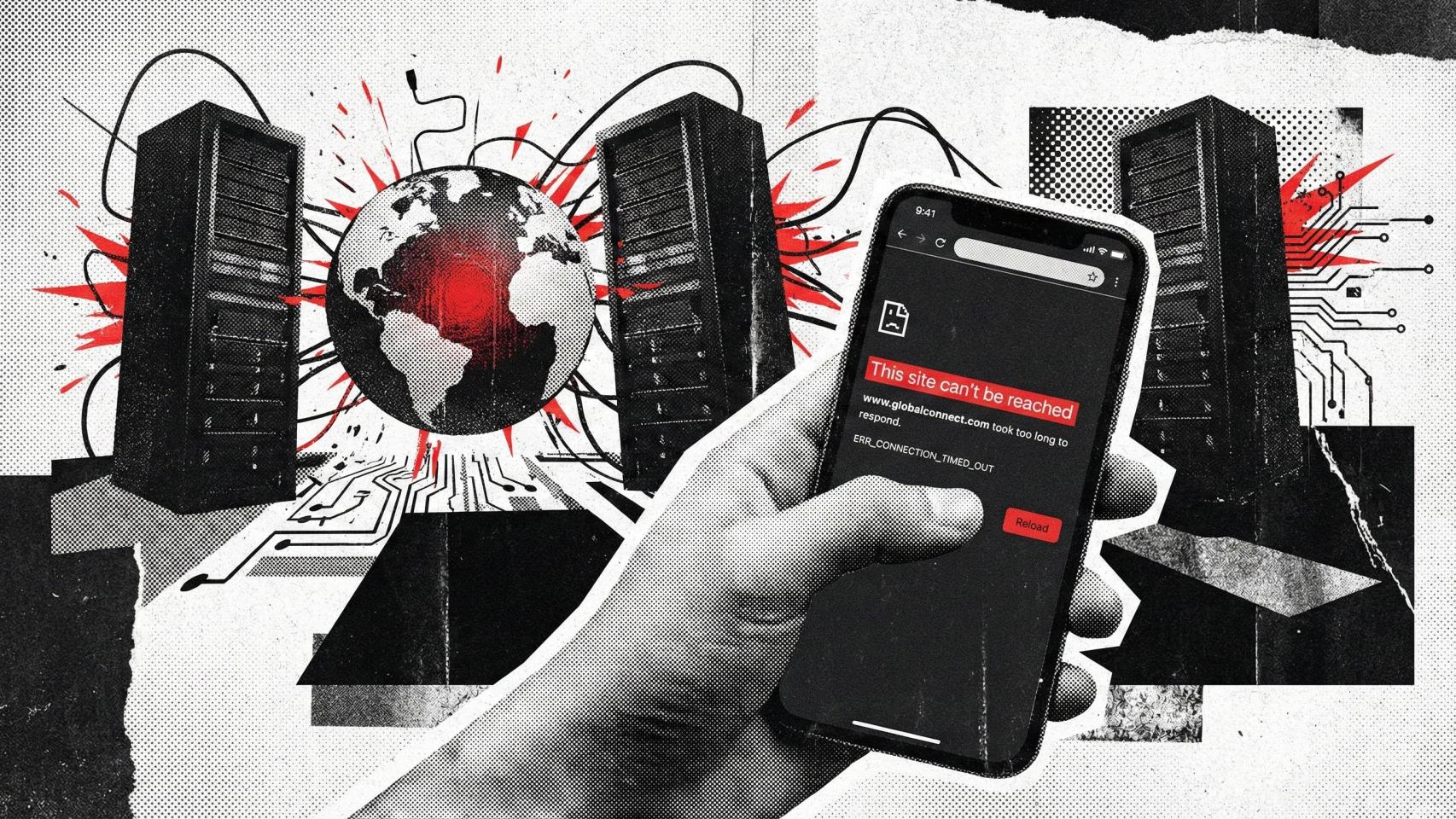 el año de las caídas de internet: la centralización de servicios de la red como cloudflare, azure o aws augura nuevos colapsos