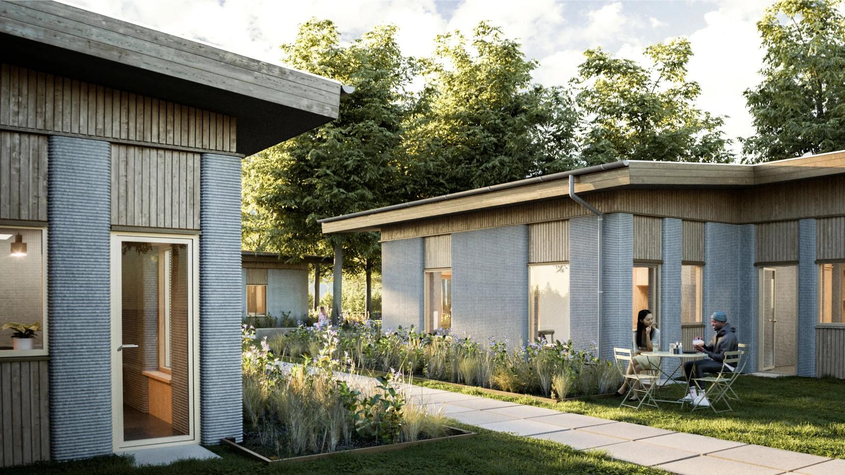 las innovadoras casas impresas en 3d para estudiantes: se construyen en menos de un día y tienen 50 metros cuadrados