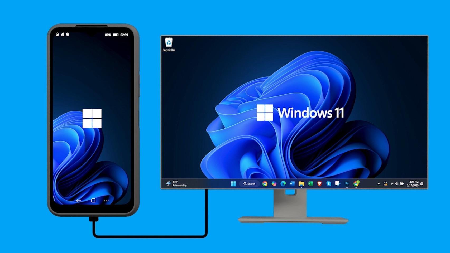 el móvil con windows 11, linux y android que quiere decir adiós a tu portátil: se convierte en un ordenador completo