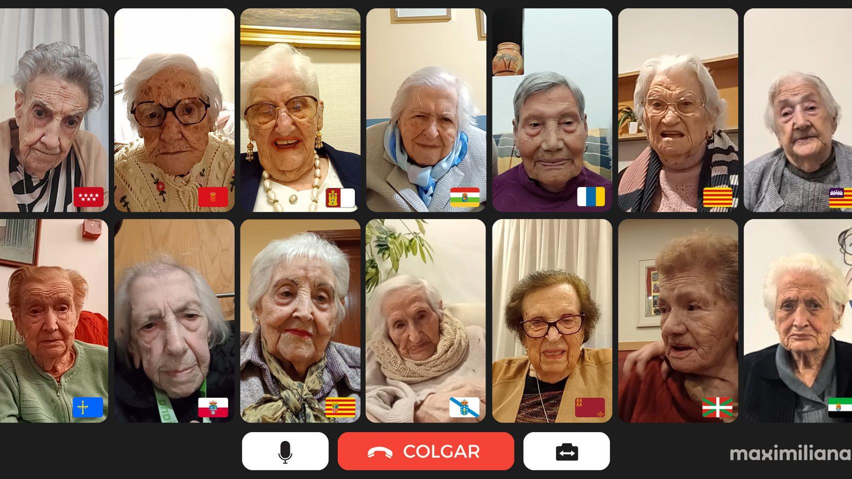 más de 1.700 años de edad en una videollamada: una 'startup' española organiza la videoconferencia más longeva